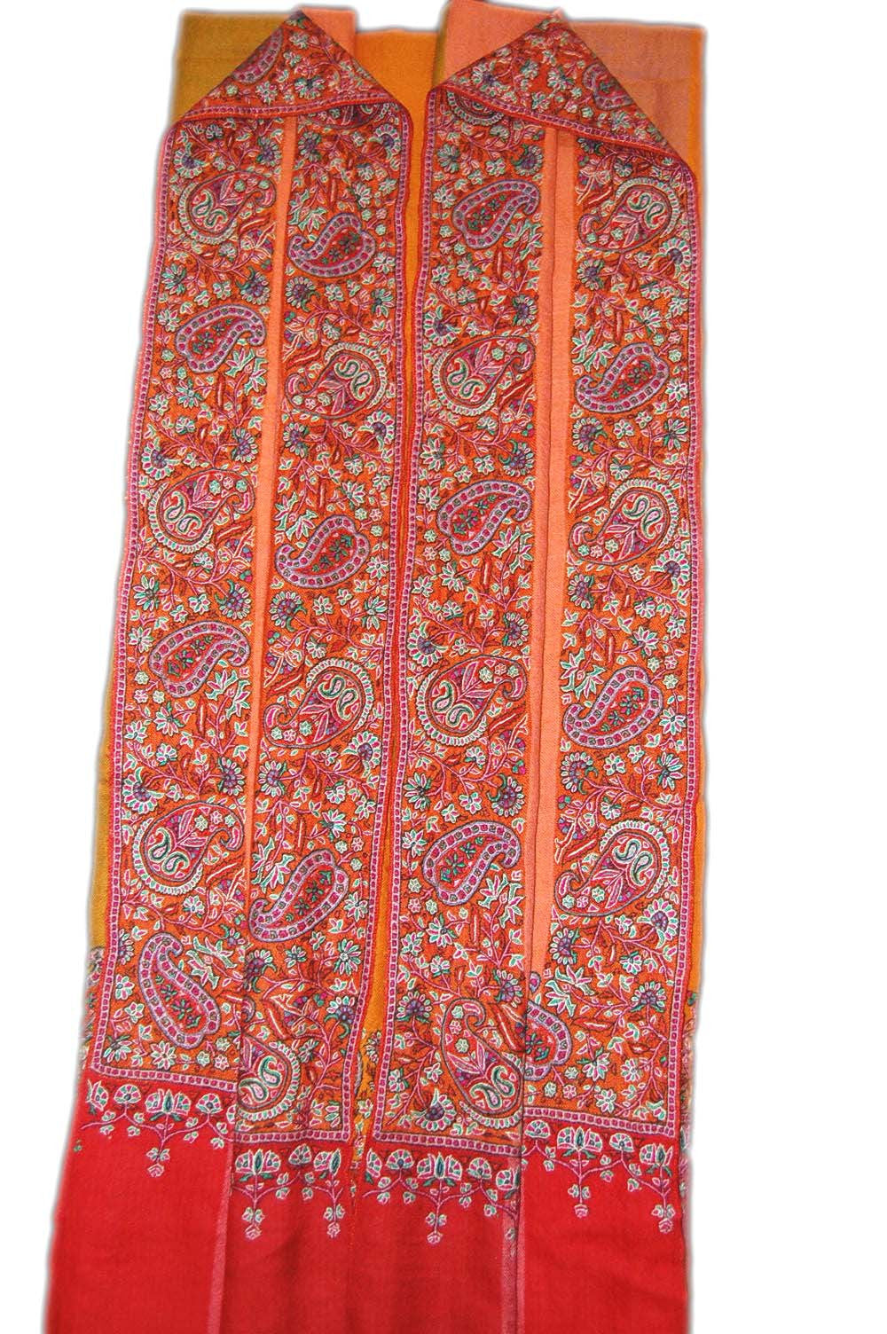 Kashmir Pashmina "Cashmere" Embroidered Shawl Multicolor, Multicolor #PDR-010