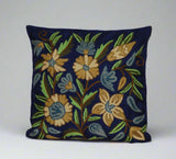 Woolen Embroidered Cushion Pillow Cover, Multicolor #CW1019