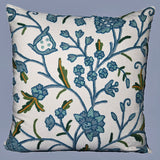 Cotton Crewel Pillow Cushion Cover 