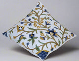 Crewel Embroidered Linen Cushion Cover, Multicolor #CW601