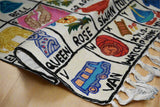 Chain Stitch Tapestry Wool Rug ABC Nursery Rug, Multicolor Embroidered 2x3 feet #CWR6130