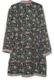 Kashmiri Woolen Coat Black, Multicolor Embroidery #AO-1271