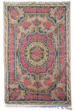Hand Embroidered Area Rug, Tapestry Wool Rug, Multicolor 6x4 feet #CWR24102