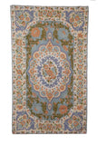 Hand Embroidered Area Rug, Tapestry Wool Rug, Multicolor 3x5 feet #CWR15114