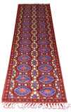 Chain Stitch Tapestry Wool Rug Runner, Multicolor Embroidered 8x2.5 feet #CWR20101