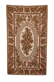 Hand Embroidered Area Rug, Tapestry Wool Rug, Multicolor 3x5 feet #CWR15106