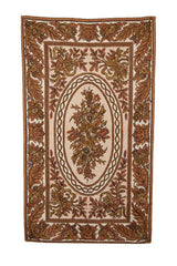 Hand Embroidered Area Rug, Tapestry Wool Rug, Multicolor 3x5 feet #CWR15106