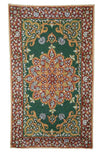 Hand Embroidered Area Rug, Tapestry Wool Rug, Multicolor 3x5 feet #CWR15105