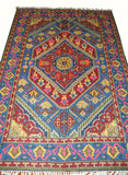 Hand Embroidered Area Rug, Tapestry Wool Rug, Multicolor 6x9 feet #CWR54106