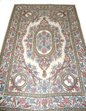 Hand Embroidered Area Rug, Tapestry Wool Rug, Multicolor 6x9 feet #CWR54101