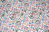 Cotton Crewel Embroidered Bedspread Off-White, Multicolor #PNJ1106