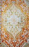 Kashmir Silk Carpet Hand Knotted, Green and Gold 3'x5' #CPS15201