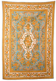 Hand Embroidered Area Rug, Tapestry Wool Rug, Multicolor 6x4 feet #CWR24106