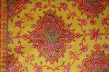 Kashmir Pashmina Cashmere "Jamawar" Shawl Mustard, Multicolor #PJM-004