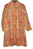 Kashmiri "Jamawar" Coat Woolen Long Jacket Black, Multicolor Embroidery #JM-103