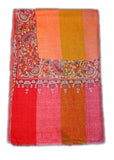 Kashmir Pashmina "Cashmere" Embroidered Shawl Multicolor, Multicolor #PDR-010