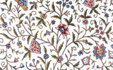 Cotton Crewel Embroidered Fabric Tree of Life, Multicolor #DDR003