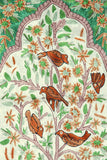 Chain Stitch Tapestry Silk Rug, Multicolor Embroidered 2x3 feet #CWR6203