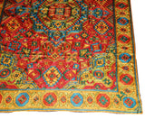 Chain Stitch Tapestry Silk Rug, Multicolor Embroidered 7x5 feet #CWR35202