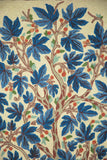 Chain Stitch Tapestry Wool Rug "Maple", Multicolor Embroidered 2.5x4 feet #CWR10011