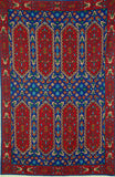 Chain Stitch Tapestry Kelim Wool Rug, Multicolor Embroidered 6x4 feet #CWR24112
