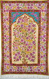 Hand Embroidered Area Rug, Tapestry Wool Rug, Multicolor 6x4 feet #CWR24113