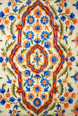 Hand Embroidered Area Rug, Tapestry Wool Rug, Multicolor 6x4 feet #CWR24115