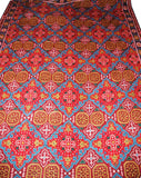Kashmir Wool Tapestry Kilim Area Rug, Multicolor Wool Embroidery 9x12 feet #CWR108102
