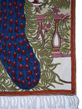 Hand Embroidered Area Rug, Tapestry Wool Rug, Multicolor 3x5 feet #CWR15126