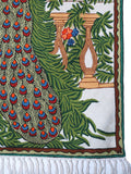Hand Embroidered Area Rug, Tapestry Wool Rug, Multicolor 3x5 feet #CWR15129