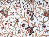 Custom Crewel Embroidered Fabric 