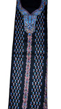 Woolen Salwar Kameez Suit Unstitched Fabric and Shawl Black, Multicolor Embroidery #FS-421